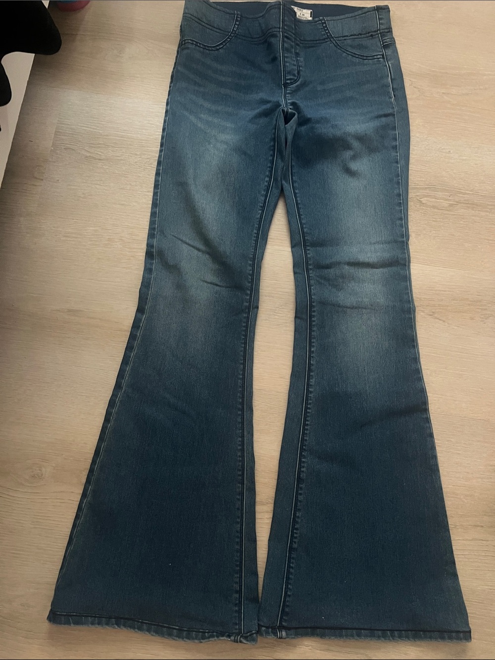 Free People Dark Indigo Flare Jeans